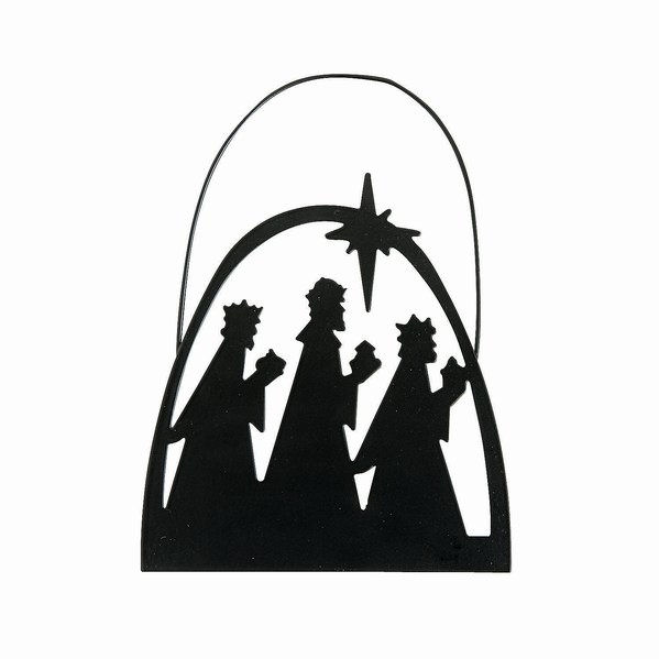 Item 291103 Wise Men Silhouette Ornament