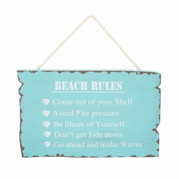 Item 294037 Teal Beach Rules Sign