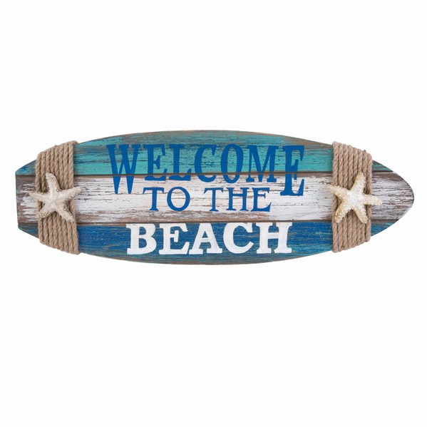 Item 294042 Welcome to the Beach Surfboard Plaque
