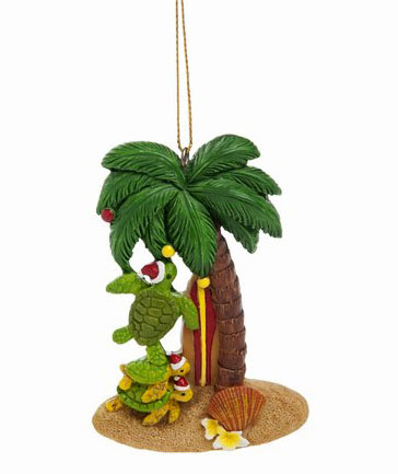 Item 294284 Palm Tree With Turtles Ornament
