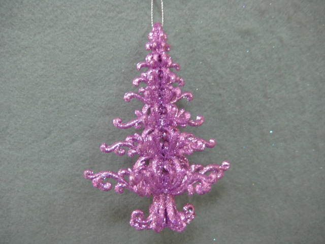 Item 302069 Taro Glitter Christmas Tree Ornament