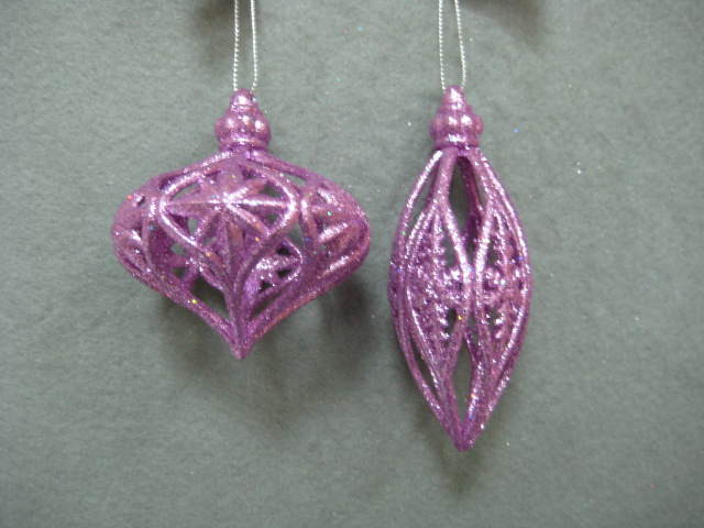 Item 302105 Taro Pink Onion/Finial Ornament