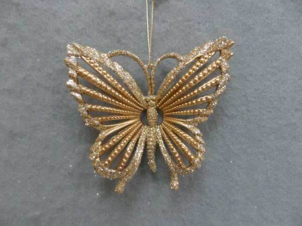 Item 303031 Gold Butterfly Ornament