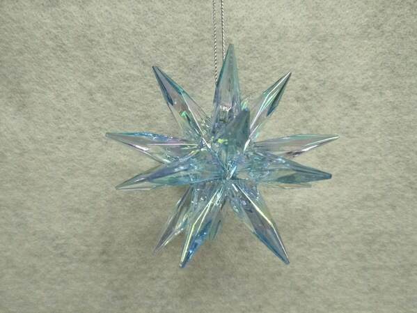 Item 312037 Light Blue Moravian Star Ornament
