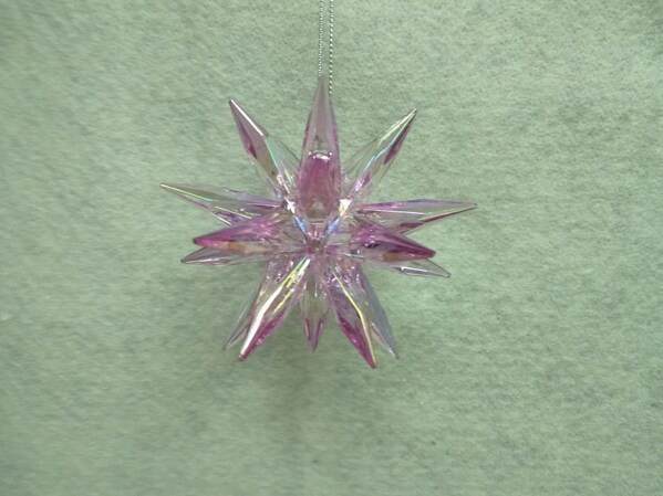 Item 312038 Pink Moravian Star Ornament