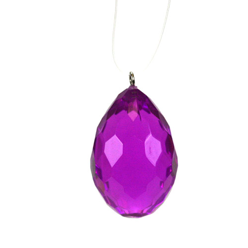 Item 312066 Purple Faceted Pendant Ornament
