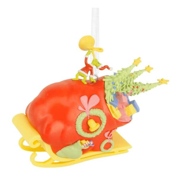 Item 333874 Grinch Sleigh Ornament