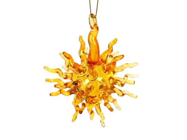 Item 351002 Yellow Starburst Ornament