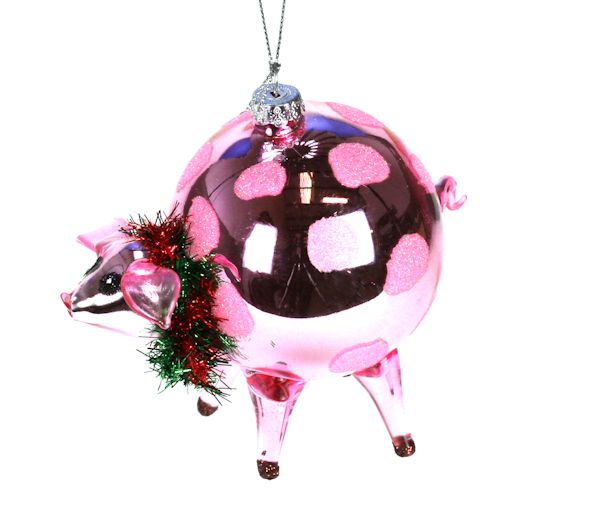 Item 351003 Pink Pig  Ornament