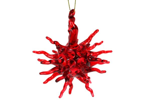 Item 351014 Red Starburst Ornament