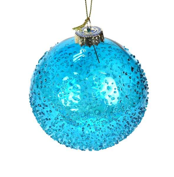 Item 351017 Sky Blue Rock Candy Ball Ornament