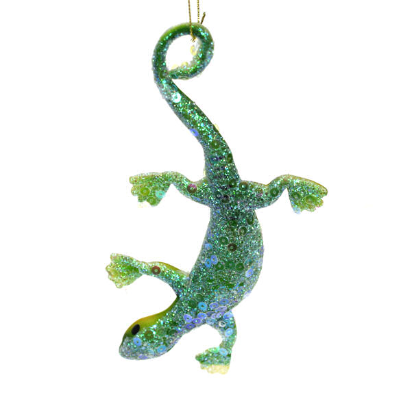 Item 351028 Gecko With Sequins Ornament