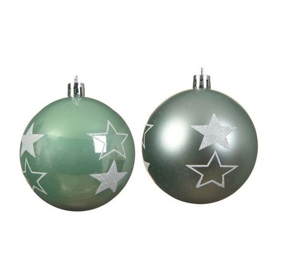 Item 360070 Green/Silver Ball Ornament