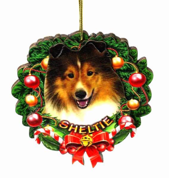 Item 398033 Sheltie Wreath Ornament
