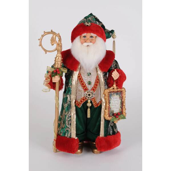 Item 403080 Evergreen And Crimson Santa
