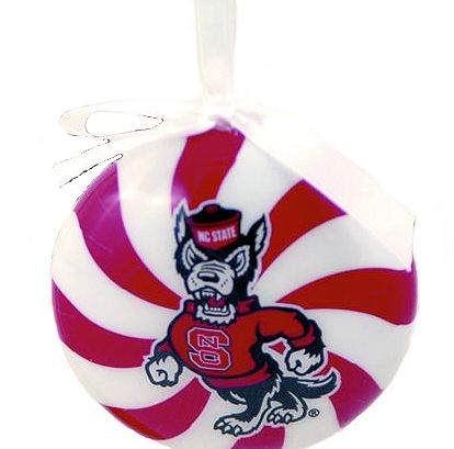 Item 416228 North Carolina State University Wolfpack Peppermint Ornament