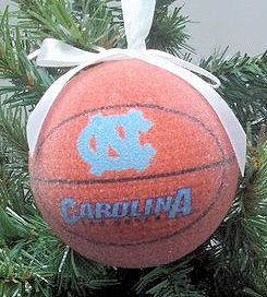 Item 416296 University of North Carolina Tar Heels Basketball Ornament