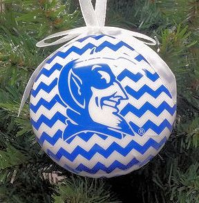Item 416301 Duke University Blue Devils Chevron Ornament