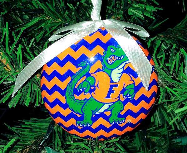 Item 416302 University of Florida Gators Chevron Ornament