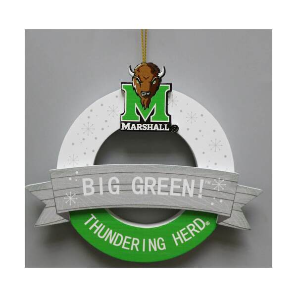 Item 416542  Marshall Wreath With Banner Ornament