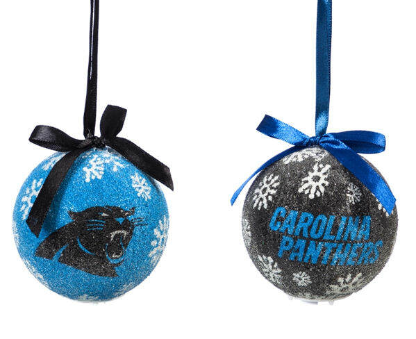Item 420004 Carolina Panthers Light Up LED Ball Ornament