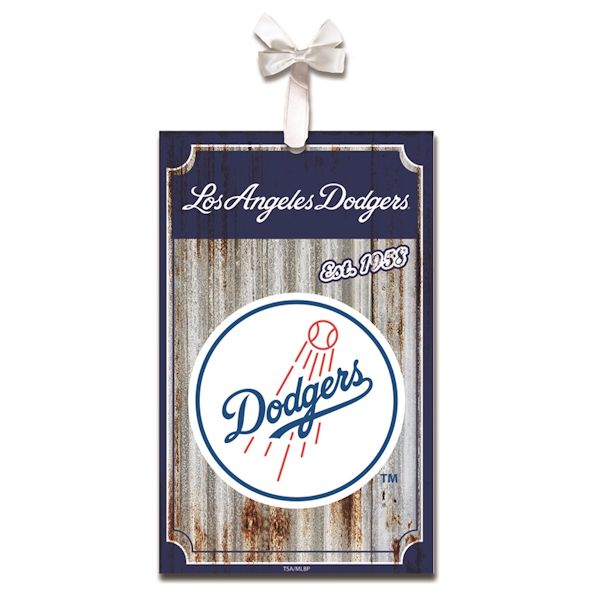 Item 420037 Los Angeles Dodgers Corrugate Ornament
