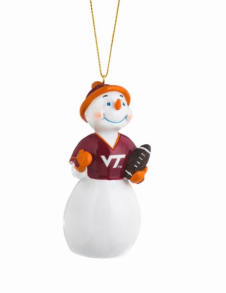 Item 420275 Virginia Tech Hokies Snowman Ornament