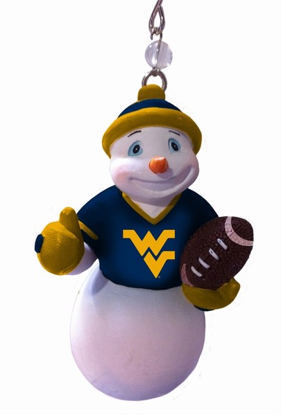 Item 420276 West Virginia University Mountaineers Snowman Ornament