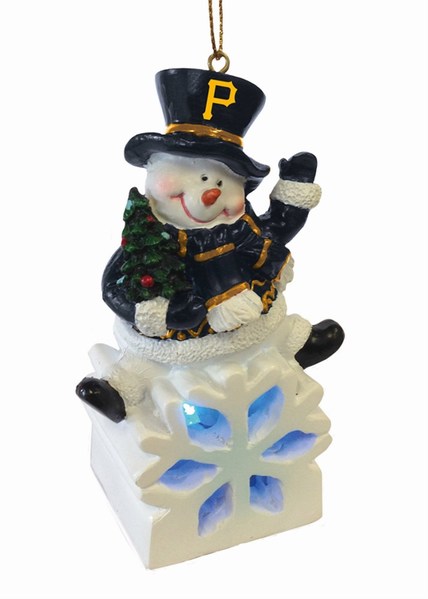 Item 420732 Pittsburgh Pirates Color Changing LED Snowman Ornament