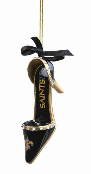Item 420833 New Orleans Saints High Heel Shoe Ornament