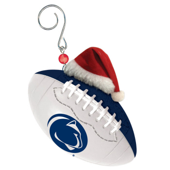 Item 420873 Penn State University Nittany Lions Team Ball With Santa Hat Ornament