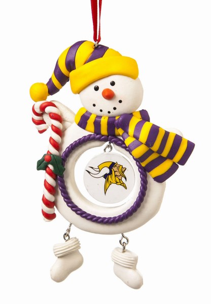 Item 421150 Minnesota Vikings Snowman Ornament