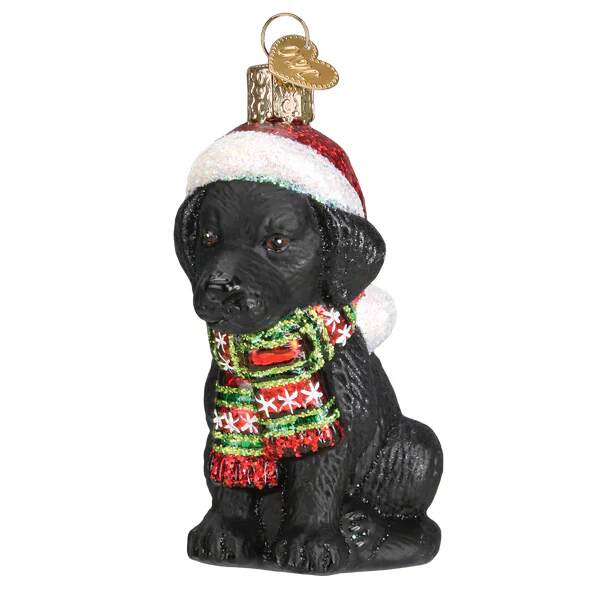 Item 425192 Holiday Black Labrador Puppy Ornament