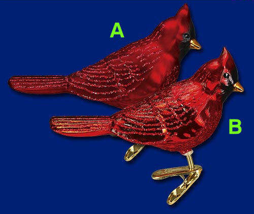 Item 425251 Northern Cardinal Clip-On Ornament