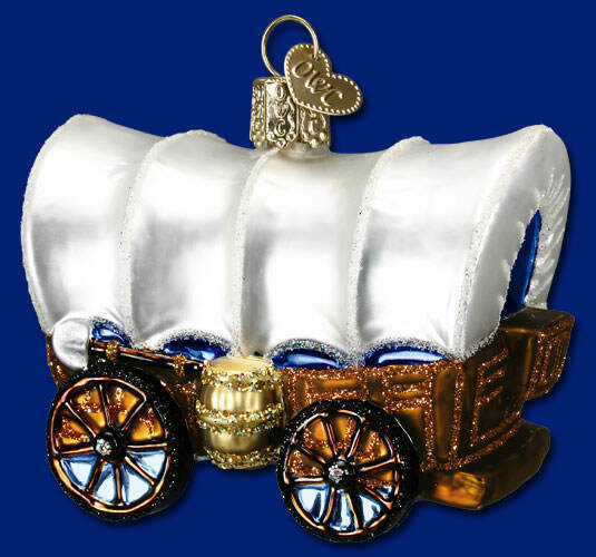 Item 425290 Covered Wagon Ornament