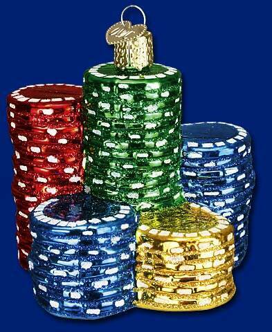 Item 425464 Poker Chips Ornament