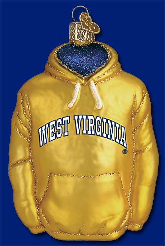 Item 425573 West Virginia University Mountaineers Hoodie Ornament