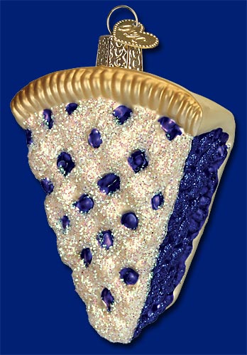 Item 425618 Piece of Blueberry Pie Ornament