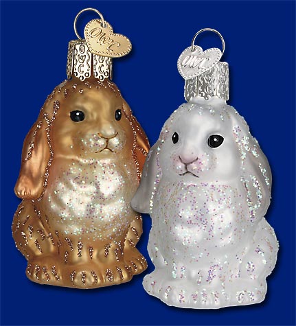 Item 425667 Tan/White Baby Bunny Ornament