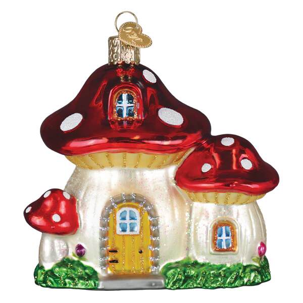 Item 425772 Mushroom House Ornament
