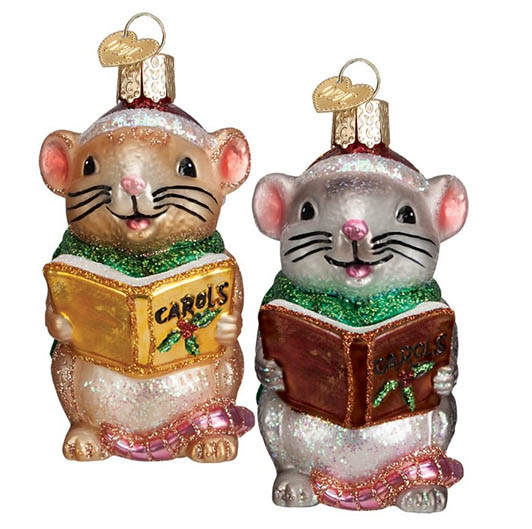 Item 425789 Caroling Mouse Ornament