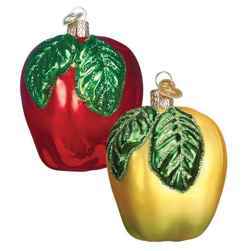 Item 425877 Red/Yellow Apple Ornament
