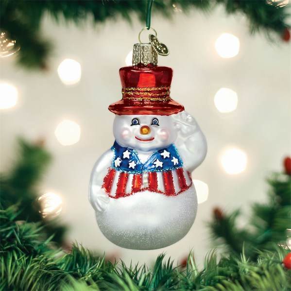 Item 426050 Patriotic Snowman Ornament