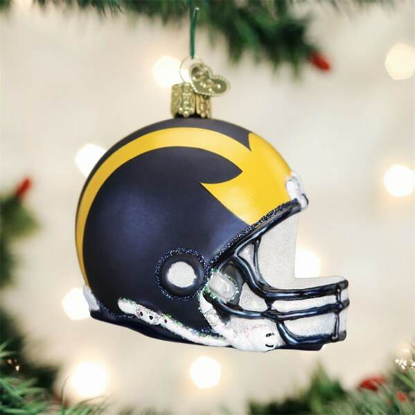 Item 426105 University of Michigan Wolverines Helmet Ornament