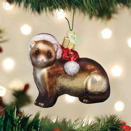Item 426122 Christmas Ferret Ornament