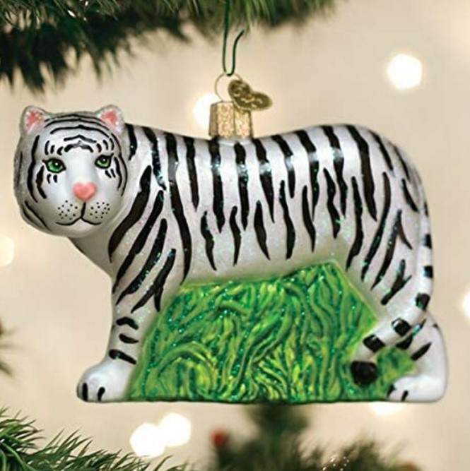 Item 426221 White Tiger Ornament