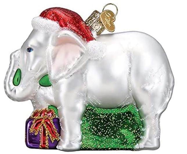 Item 426227 White Elephant Ornament