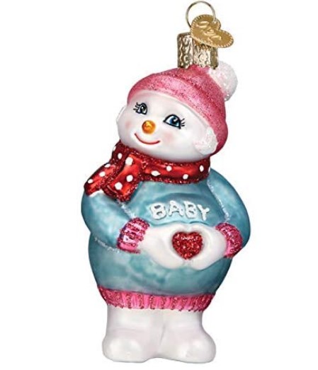 Item 426250 Expectant Snowlady Ornament