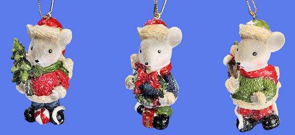 Item 431056 Holiday Mouse Ornament