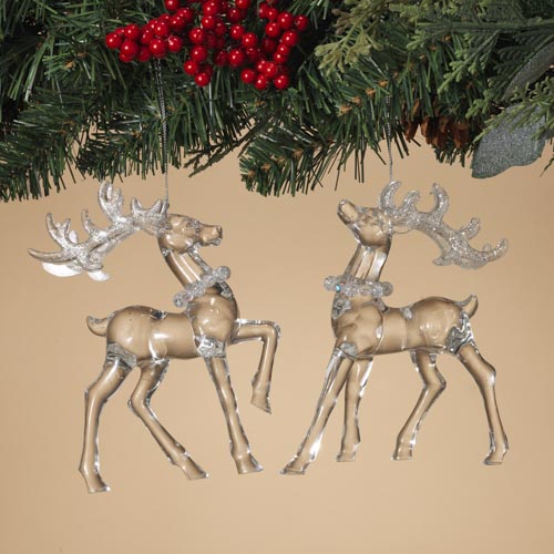 Item 431246 Clear Reindeer Ornament
